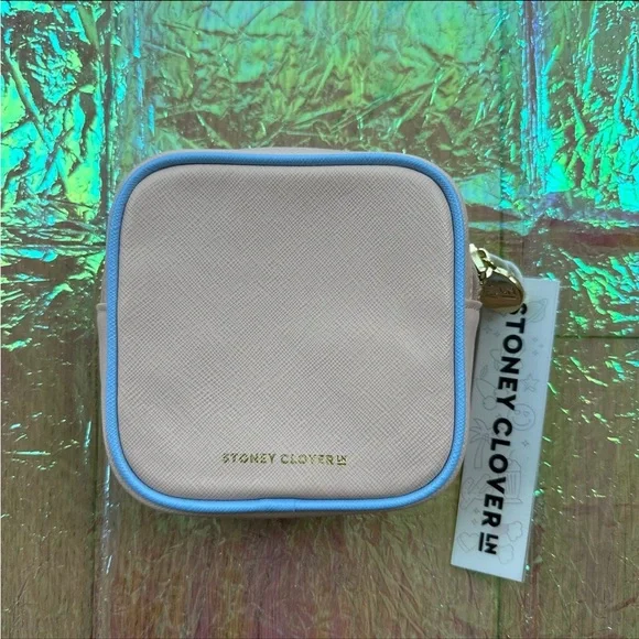 🆕 Stoney Clover Lane Vegan Leather Pink Shell Embossed Peach Mini Pouch - Picture 4 of 6